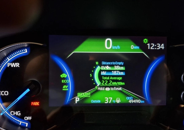 Toyota RAV4 cena 176000 przebieg: 49490, rok produkcji 2021 z Dobrzany małe 326